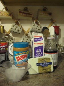 White Chocolate Peanut Butter Frappuccino ingredients